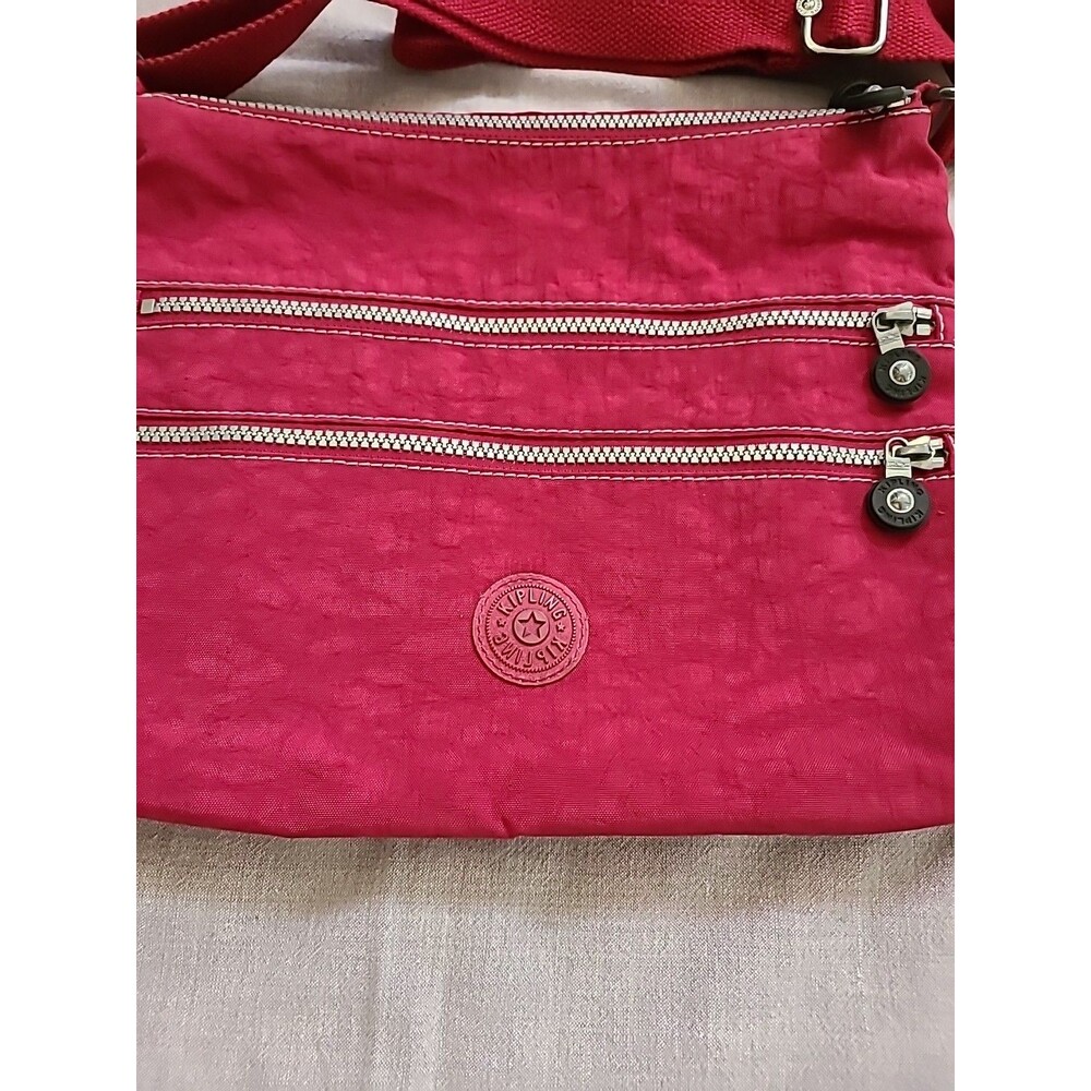 Kipling Berry Cherry Nylon Multi Pocket Organizer… - image 4